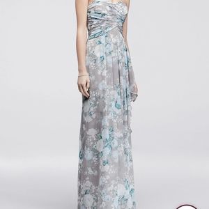 David's Bridal Floral Dress